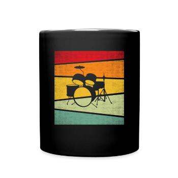 Batterie Rétro - Mug uni - noir - Devant
