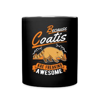 Parce que les Coatis sont des coati géniaux - Mug uni - noir - Devant