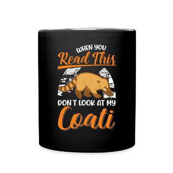 Coati Gift Proboscis Coati - Full Colour Mug - black - Front