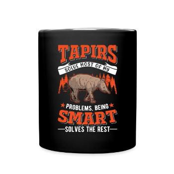 Tapir Lowland Tapir Tapirdae Tapir - Full Colour Mug - black - Front