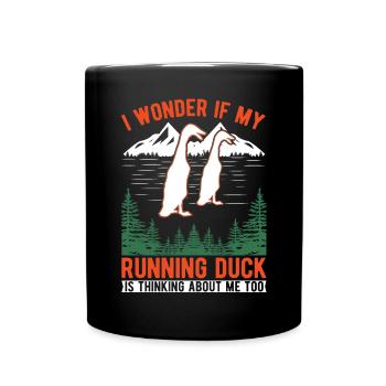 Indian Running Duck Bouteille cadeau Canard Canard - Mug uni - noir - Devant