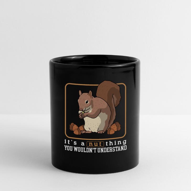 Süßes Eichhörnchen Hörnchen Grauhörnchen Geschenk Tasse einfarbig