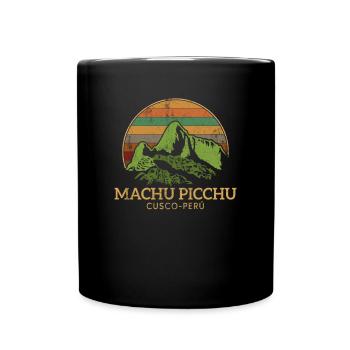 machu picchu, Peruvian machu picchu - Tasse einfarbig - Schwarz - Vorne
