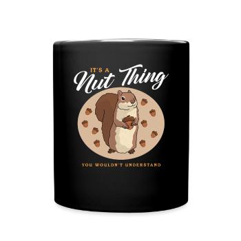 Cute Squirrel Grey Squirrel Squirrel Gift - Full Colour Mug - black - Front