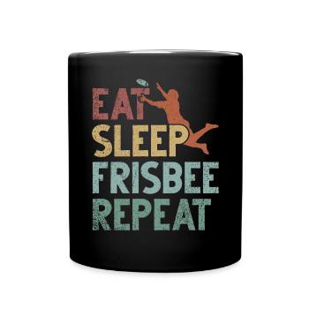 Ultimate Frisbee & Disc Golf Frisbee Design - Tasse einfarbig - Schwarz - Vorne