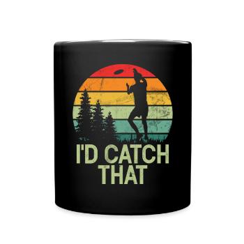 Ultimate Frisbee & Disc Golf Frisbee Design - Tasse einfarbig - Schwarz - Vorne