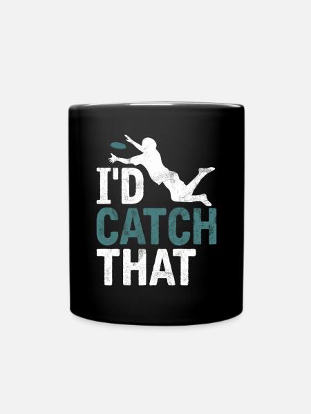 Ultimate Frisbee & Disc Golf Frisbee Design - Full Colour Mug - black