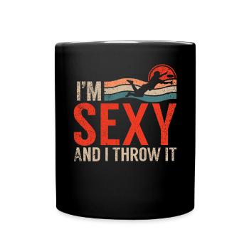 Ultimate Frisbee & Disc Golf Frisbee Design - Tasse einfarbig - Schwarz - Vorne