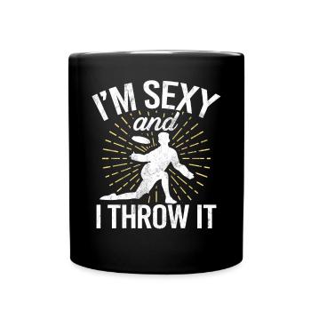 Ultimate Frisbee & Disc Golf Frisbee Design - Tasse einfarbig - Schwarz - Vorne