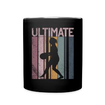 Ultimate Frisbee & Disc Golf Frisbee Design - Tasse einfarbig - Schwarz - Vorne