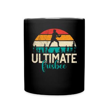 Ultimate Frisbee & Disc Golf Frisbee Design - Tasse einfarbig - Schwarz - Vorne