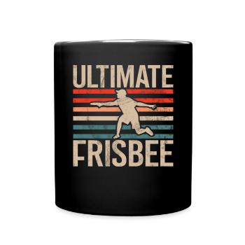 Ultimate Frisbee & Disc Golf Frisbee Design - Tasse einfarbig - Schwarz - Vorne