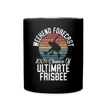 Ultimate Frisbee & Disc Golf Frisbee Design - Tasse einfarbig - Schwarz - Vorne