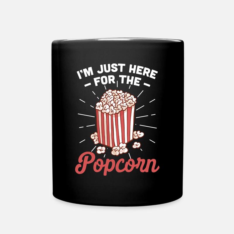 Popcorn - Tasse einfarbig - Schwarz