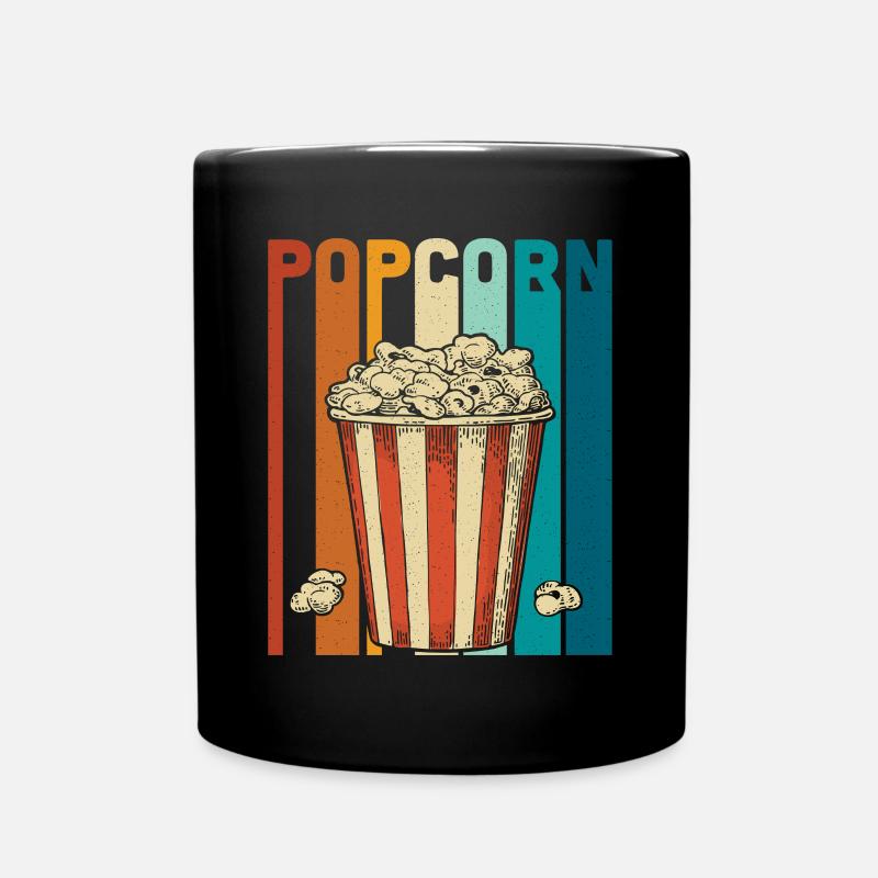 Popcorn - Tasse einfarbig - Schwarz