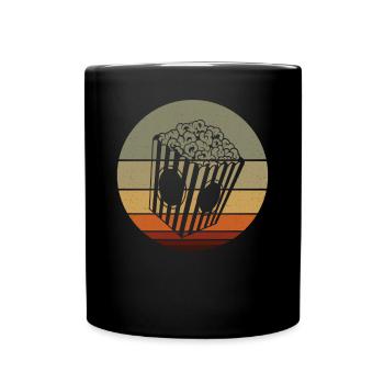 Popcorn - Tasse einfarbig - Schwarz - Vorne