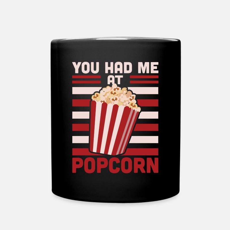 Popcorn - Tasse einfarbig - Schwarz