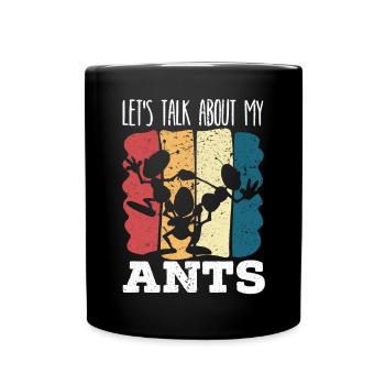 Parlons de mon entomologie Fourmis Insect Lover - Mug uni - noir - Devant