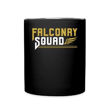 Falconry Squad Falconer Bird Ornithology Falcon - Full Colour Mug - black - Front