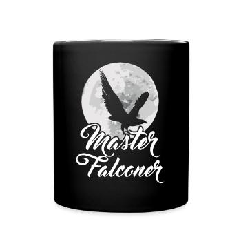 Falknerei Vogelornithologie Falkenmeister Falkner - Tasse einfarbig - Schwarz - Vorne