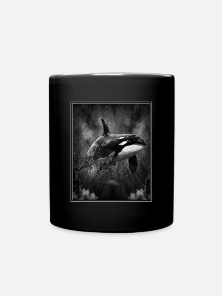Wal Orca Meeresbiologie Umweltschutz Artenschutz - Tasse einfarbig - Schwarz