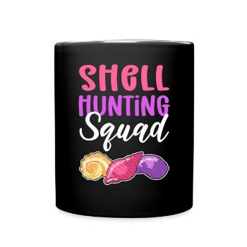 Grenade hunting squad. Shellfish collecting flotsam - Full Colour Mug - black - Front