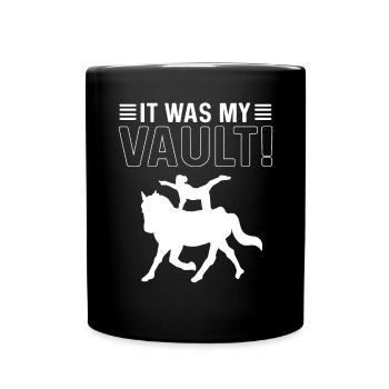 Reiter was my vault! Reitpferdhöfchen - Full Colour Mug - black - Front