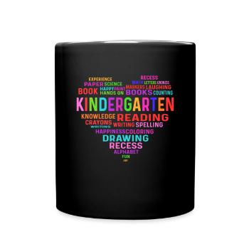 Daycare teacher. Preschool teachers - Full Colour Mug - black - Front