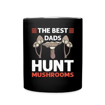 Les meilleurs pères chassent les champignons. Collecte de champignons - Mug uni - noir - Devant
