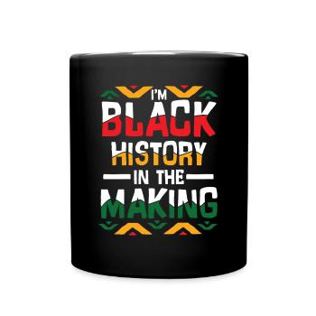 Black Histroy Month Stolz Afro Americkaner für - Tasse einfarbig - Schwarz - Vorne