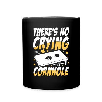Cornhole Spiel Outdoor Bean Bag Sackloch für - Tasse einfarbig - Schwarz - Vorne