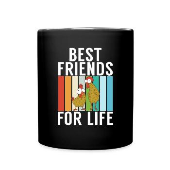 Hühnchen Geschenke Hühnchen Besitzer - Tasse einfarbig - Schwarz - Vorne