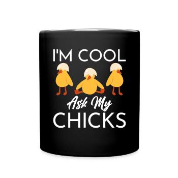 Chicken Gifts Chicken Owner - Full Colour Mug - black - Front