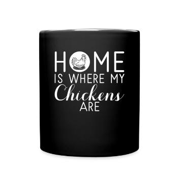 Chicken Gifts Chicken Owner - Full Colour Mug - black - Front