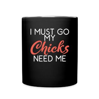 Chicken Gifts Chicken Owner - Full Colour Mug - black - Front