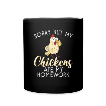 Chicken Gifts Chicken Owner - Full Colour Mug - black - Front