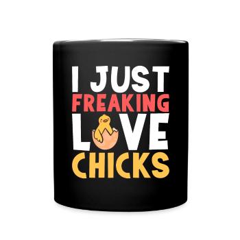 Chicken Gifts Chicken Owner - Full Colour Mug - black - Front