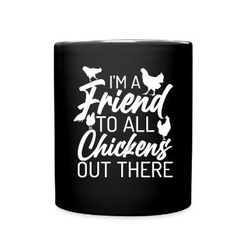 Chicken Gifts Chicken Owner - Full Colour Mug - black - Front