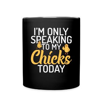 Chicken Gifts Chicken Owner - Full Colour Mug - black - Front