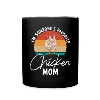 Chicken Gifts Chicken Owner - Full Colour Mug - black - Front