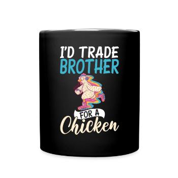 Chicken Gifts Chicken Owner - Full Colour Mug - black - Front