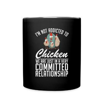 Chicken Gifts Chicken Owner - Full Colour Mug - black - Front