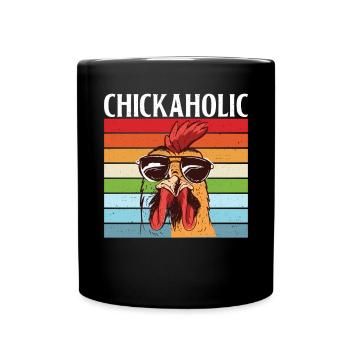 Chicken Gifts Chicken Owner - Full Colour Mug - black - Front
