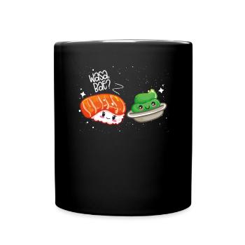 Nigiri Sushi et wasabi - Mug uni - noir - Devant