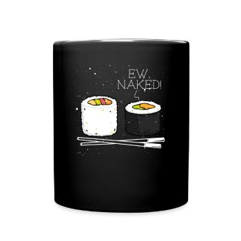 Funny Two Maki Roll - Full Colour Mug - black - Front