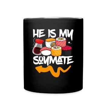 He's my soy comrade - Full Colour Mug - black - Front