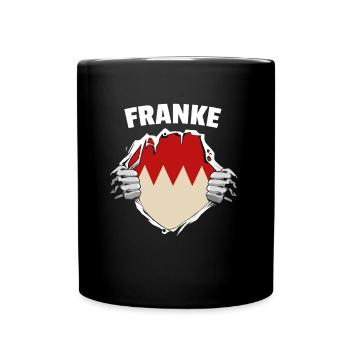 Franke Oberfranke Unterfranke Mittelfranke Franken - Tasse einfarbig - Schwarz - Vorne