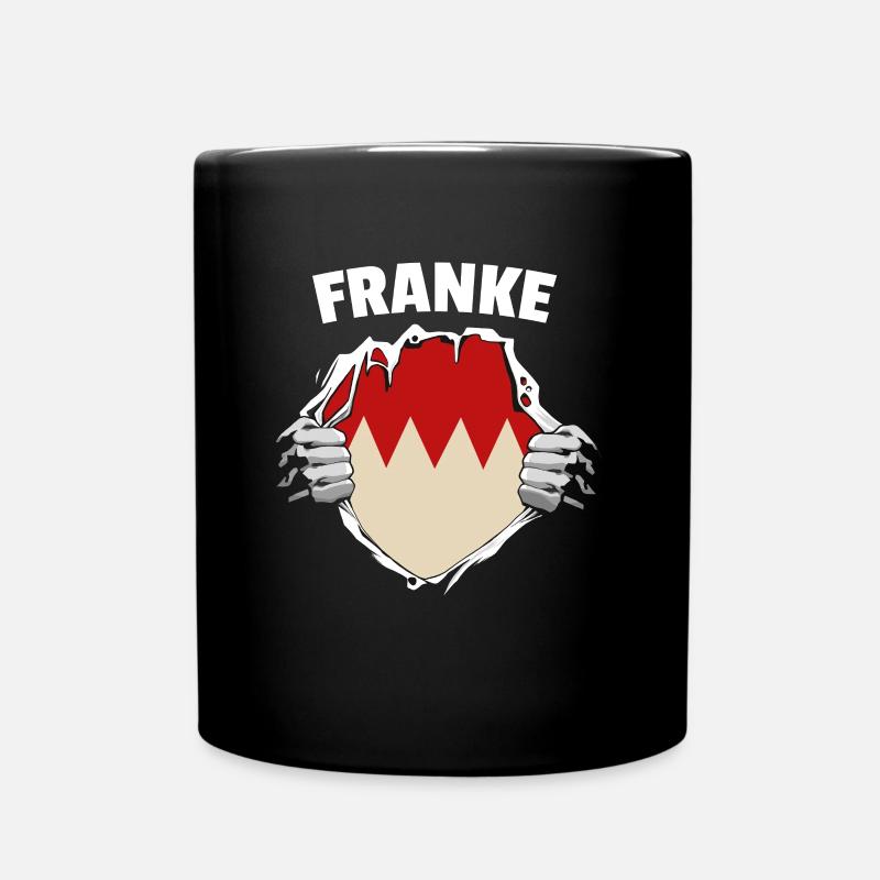 Franke Oberfranke Unterfranke Mittelfranke Franken - Tasse einfarbig - Schwarz