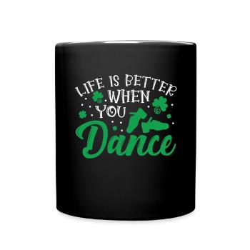 Irish Dance - Full Colour Mug - black - Front