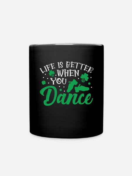 Irish Dance - Full Colour Mug - black